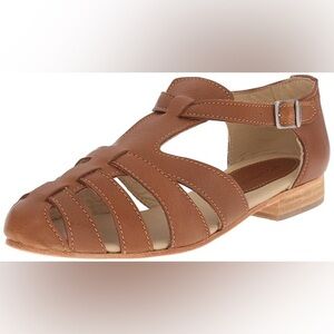 Wolverine 1883 Freida Sandals Women’s Tan Leather Fisherman Style w/ Box Size 9